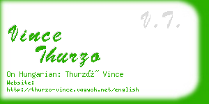 vince thurzo business card